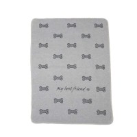 Haustierdecke "My best friend - Knochen allover" - 90x70 cm (Filz) von David Fussenegger