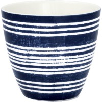 GreenGate Latte Cup "Valetta" - 10x9 cm (Blau)