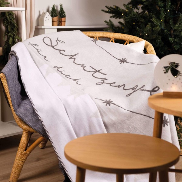 Decke "Schutzengel" - 75x100 cm (Beige/Weiß) von räder Design