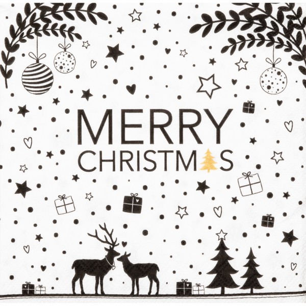 Serviette "Merry Christmas" von räder Design