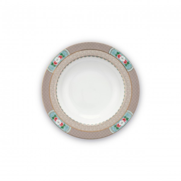 Pip Studio Suppenteller "Blushing Birds" (Khaki)