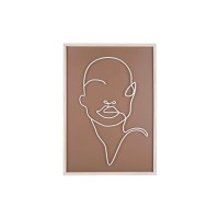 Present Time Wandbild "Wall Art" - L (Cognac Brown)