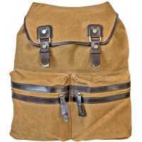 Rucksack aus Leder/Canvas im Used-Look von Alpenleder