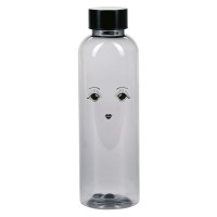 Miss Étoile Wasserflasche "Gesicht" (Schwarz)