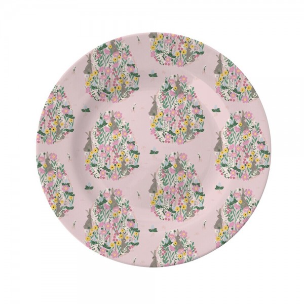 rice Melamin Servierteller "Bunny/Hase" (Rosa)