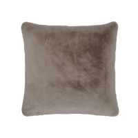 Kissen "Furry square" (Taupe) von Essenza