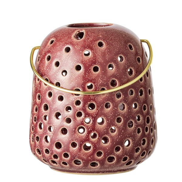 Bloomingville Joëlle Lantern, Red, Stoneware