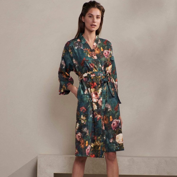 Kimono knielang "Sarai Karli" (Deep Sea Blue) von Essenza