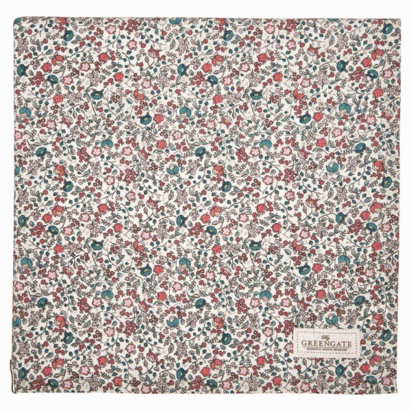 Für einen blumigen Tisch - die GreenGate Tischdecke "Miley" -150x150cm (White)