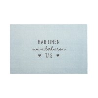 Fußmatte "Hab einen wunderbaren Tag" (Hellblau) von Gift Company