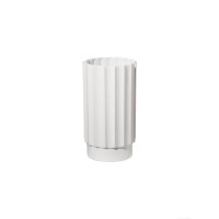 Vase "art deco" - 11 x 24 cm (Weiß) von ASA