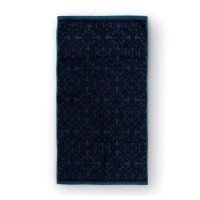Pip Studio Handtuch im 3er-Set "Tile de Pip" - 55x100 cm (Dunkelblau)