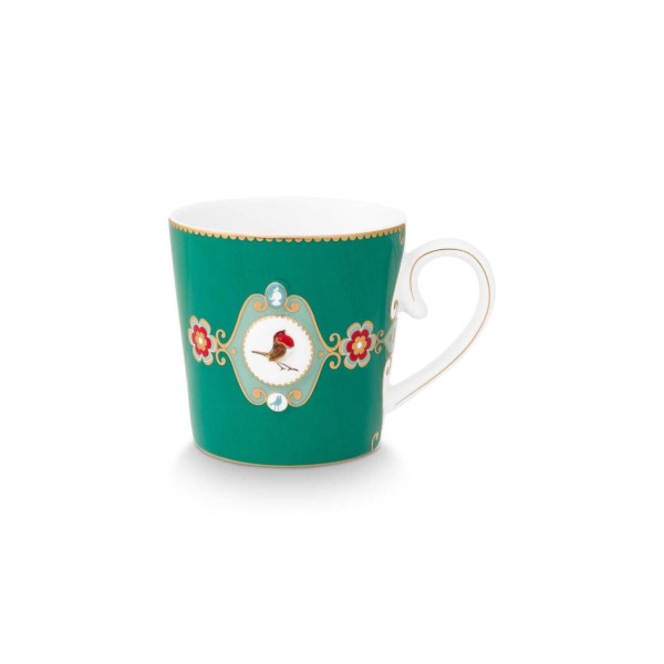 Pip Studio Tasse "Love Birds Medallion" - 250 ml (Emerald)