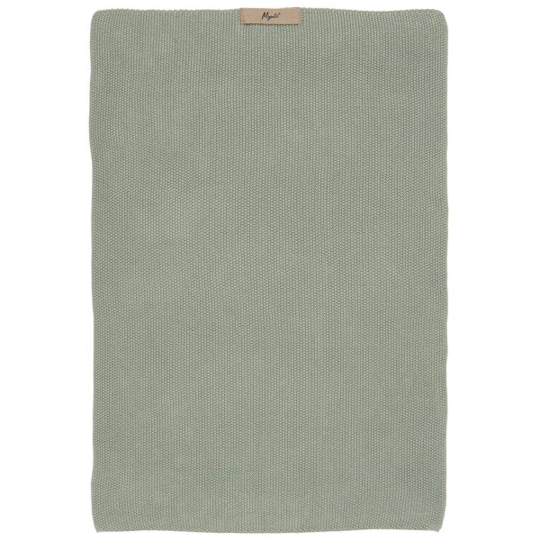 Ib Laursen Handtuch gestrickt "Mynte" - (Grün)