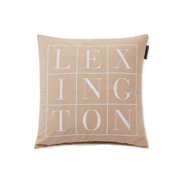 Kissenhülle "Logo" - 50x50cm (Beige) von Lexington