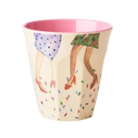 rice Melamin Becher "Dancing Legs" - Medium (Bunt)