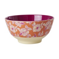 rice Melamin Schüssel "Faded Hibiscus" - Medium (Orange)