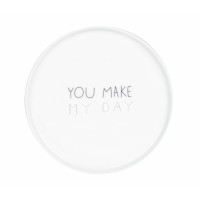 Frühstücksteller "DINING - You make my day" (Weiß) von räder Design
