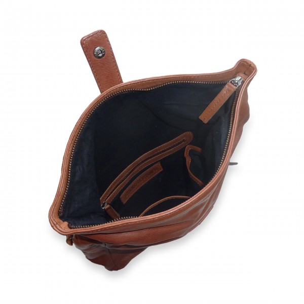 Sticks and Stones Rucksack "Courier " (Mustang Brown) - Pflanzlich gegerbtes Rindsleder