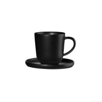 Espressotasse mit Unterteller "Coppa Kuro" - 6 cm (Schwarz) von ASA