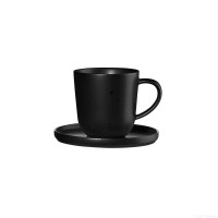 Espressotasse mit Unterteller "Coppa Kuro" - 6 cm (Schwarz) von ASA