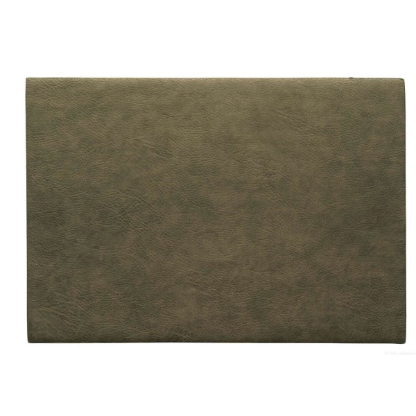 Tischset aus veganem Leder - 46 x 33 cm (Khakigrün) von ASA