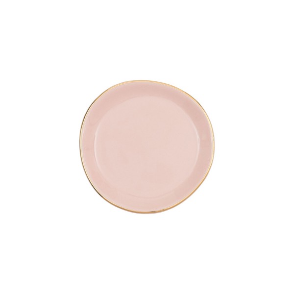 Mini-Teller "Good Morning" - ø9cm (Rosa/Gold) von Urban Nature Culture
