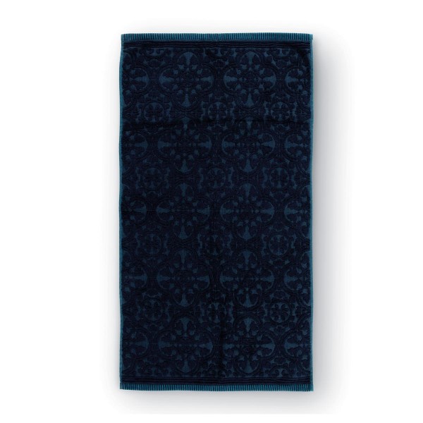 Pip Studio Handtuch im 3er-Set "Tile de Pip" - 55x100 cm (Dunkelblau)