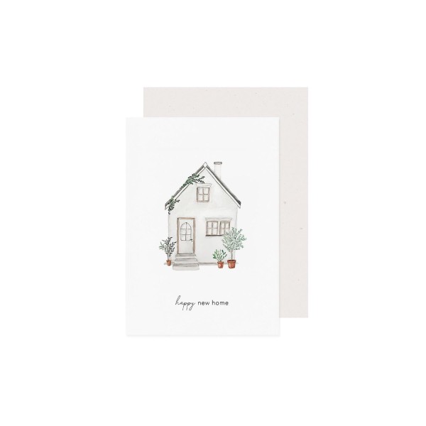 Klappkarte "Haus" (Bunt) von Eulenschnitt
