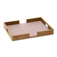 Filz-Tablett "Tray" rechteckig - 47x37x6 cm (Rosa/Powder) von HEY-SIGN