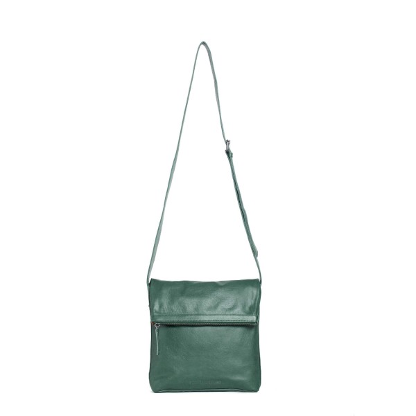 Sticks and Stones Tasche "Strasbourg" (Green Spruce) - Gewaschenes Rindsleder