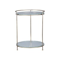 Etagere mit 2 Glastellern - 30cm (Messing) von Chic Antique