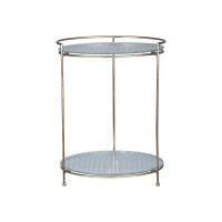 Etagere mit 2 Glastellern - 30cm (Messing) von Chic Antique