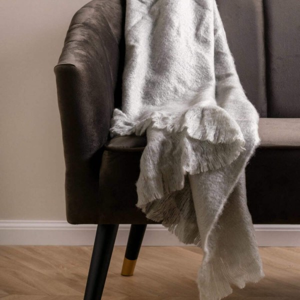 Tagesdecke "Cuddle" - 130 cm (Grau) von Present Time