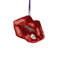 Weihnachtsanhänger "Lippen" (Rot) von Gift Company