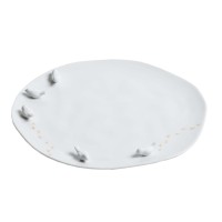 Teller "LIVING - Porzellangeschichten - Vögel" - 22,5cm (Weiß) von räder Design