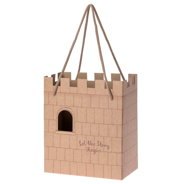 Maileg Geschenktüte aus Pappe "Schloss - Let the story begin" - (Rosa)