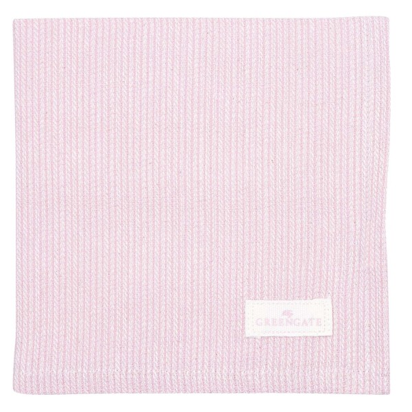 GreenGate Stoffserviette "Alicia" - 40x40 cm (Pale Pink)