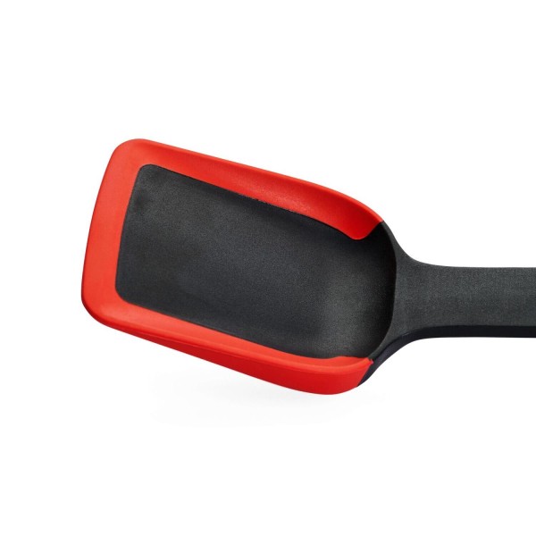 WOLL Pfannenschaufel "Cook it" - 32,5 cm (Schwarz/Rot)