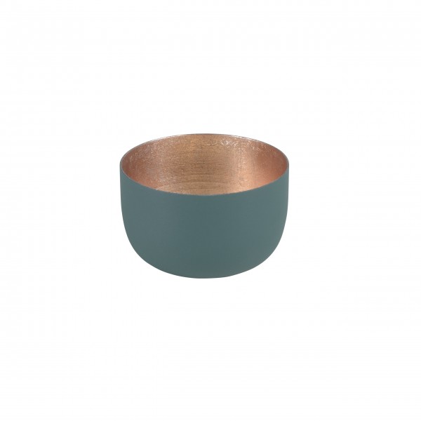 Windlicht "Madras" S (dark olive/gold) von Gift Company