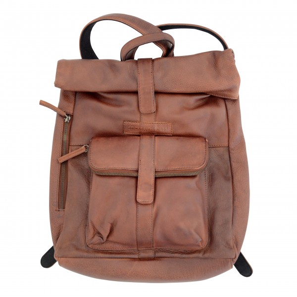 Sticks and Stones "Messenger Backpack" (Mustang Brown)