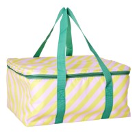 rice Kühltasche "Striped" (Gelb/Lavendel)