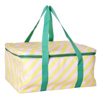 rice Kühltasche "Striped" (Gelb/Lavendel)