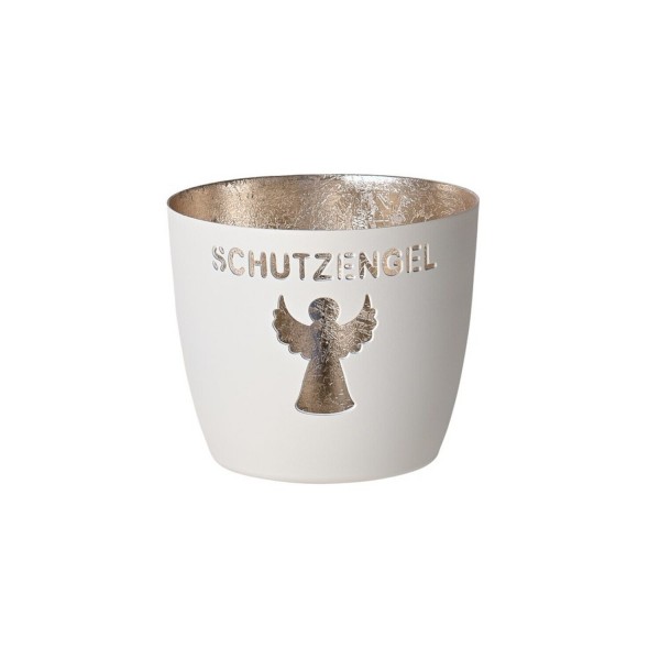 Windlicht "Madras Schutzengel" (Weiß/Gold) von Gift Company