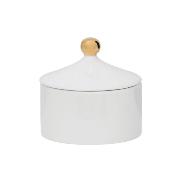 Zuckerschale "Good Morning" - ø9,5cm (Weiß/Gold) von Urban Nature Culture
