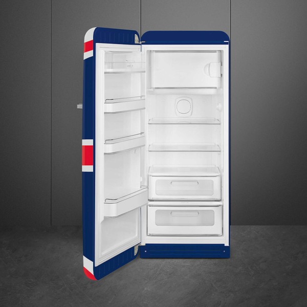 smeg Kühlschrank "50's Retro Style" FAB28 (Union Jack) Tür links