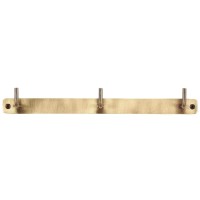 Ib Laursen Hakenleiste mit 3 Haken (Antikes Messing)