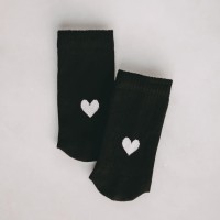 Socken "Herz" (Schwarz) von Eulenschnitt