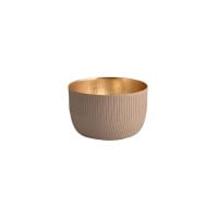 Windlicht "Madras matt" - S (Sandstone/Gold)