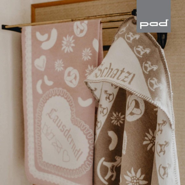 Kinderdecke "Lauser" - 80x80 cm (Rosa) von pad